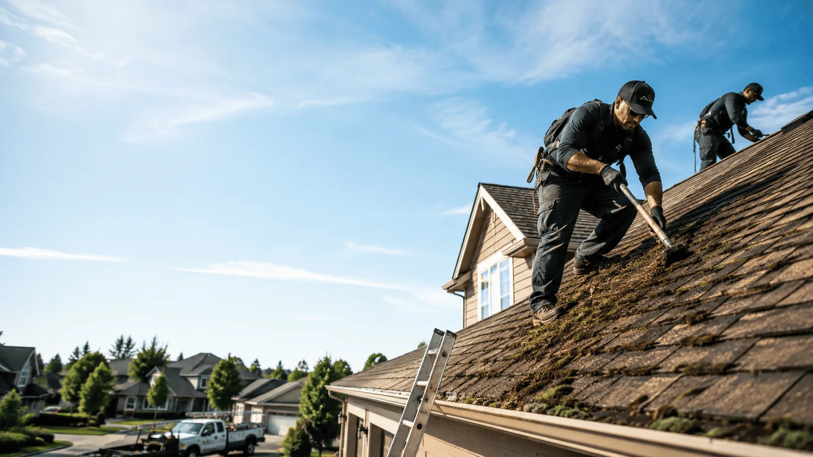 Roof Moss Removal in New Athens, OH near me